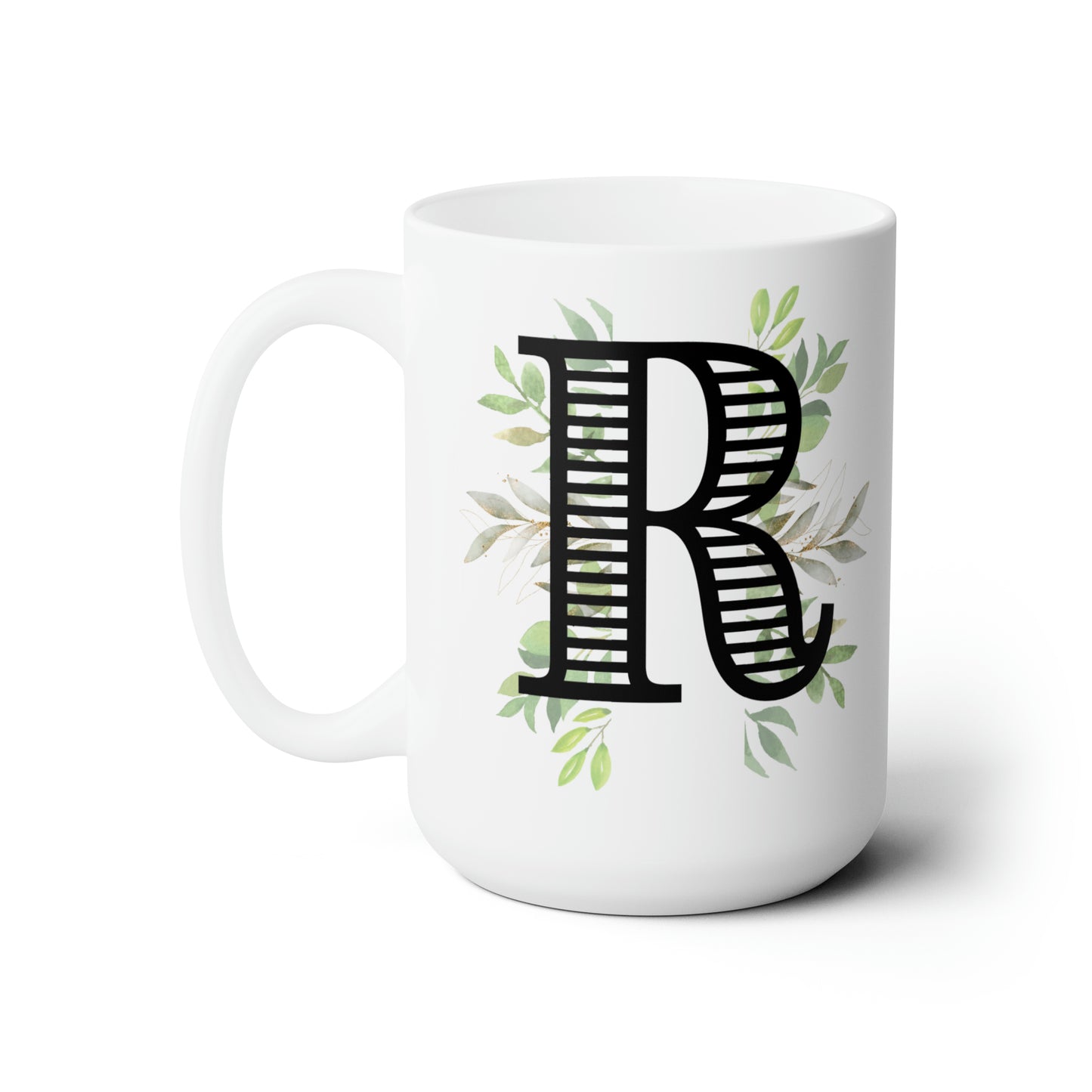Initial Mug - R - 15oz
