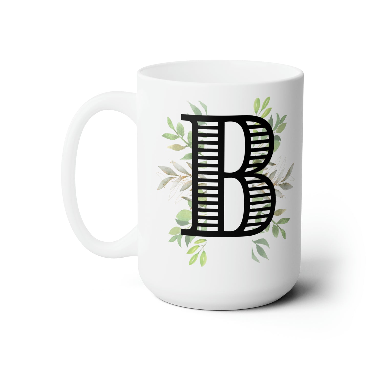 Initial Mug - B - 15oz