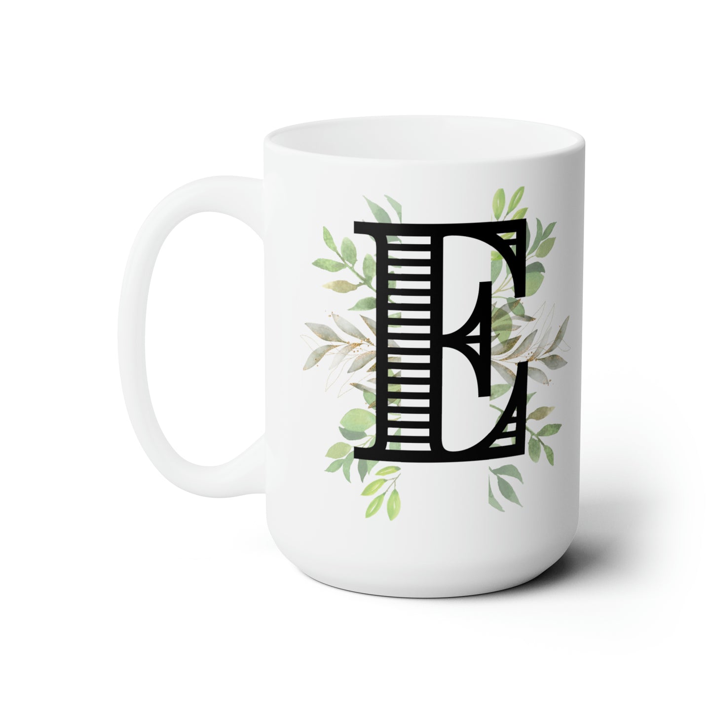 Initial Mug - E - 15oz