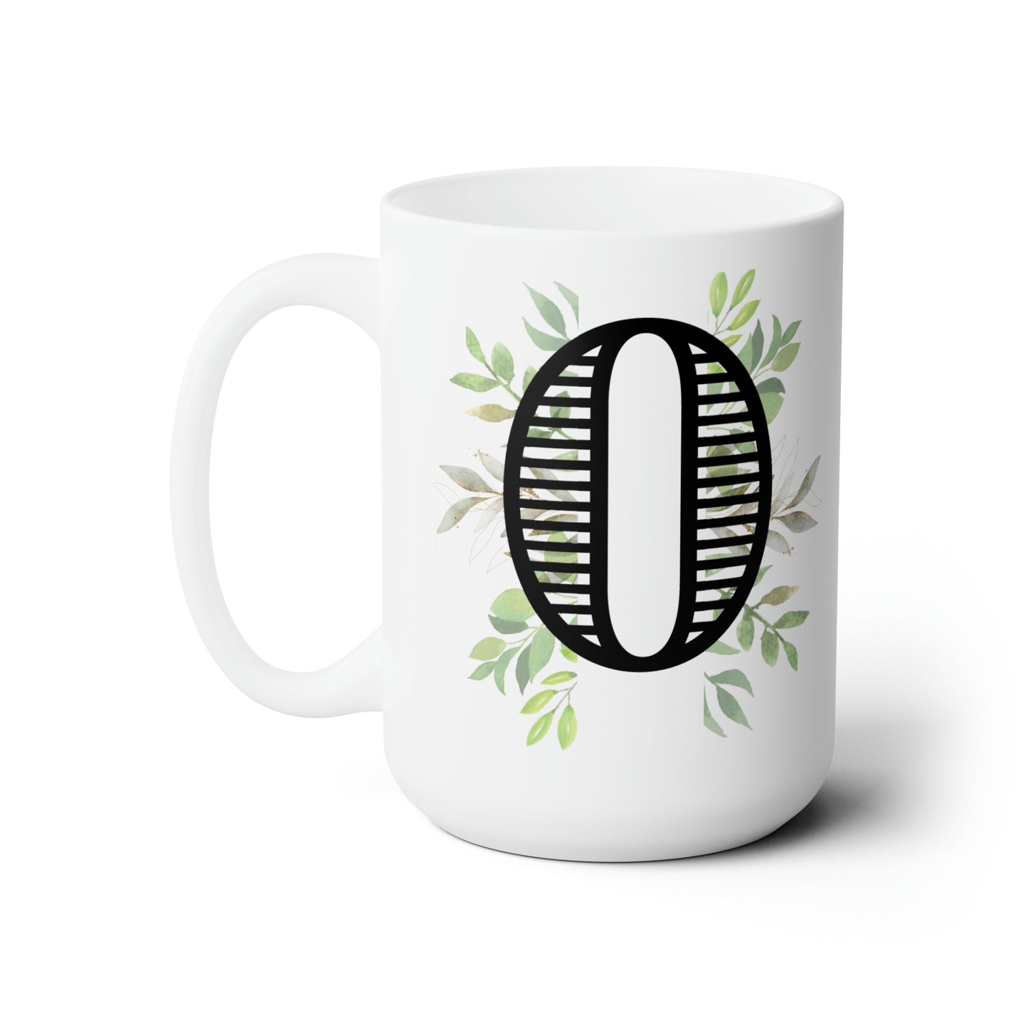 Initial Mug - O - 15oz