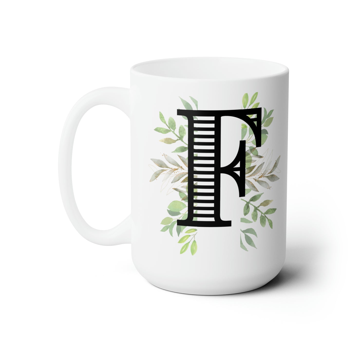 Initial Mug - F - 15oz