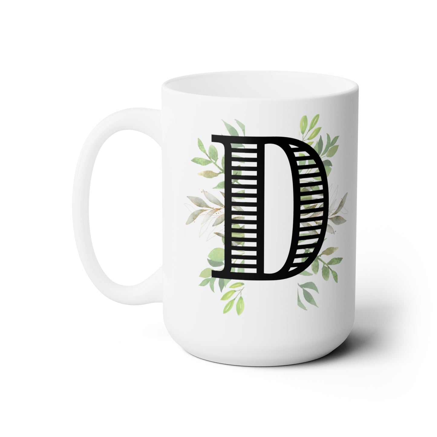 Initial Mug - D - 15oz
