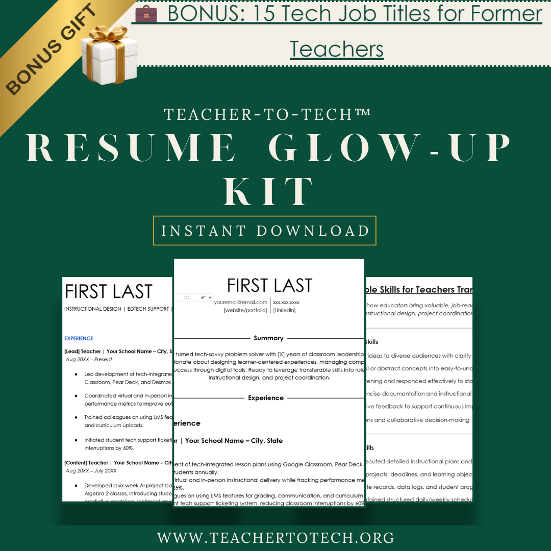 TTT™ Résumé Glow-Up Kit