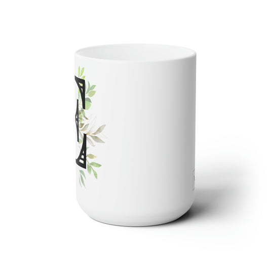 Initial Mug - E - 15oz