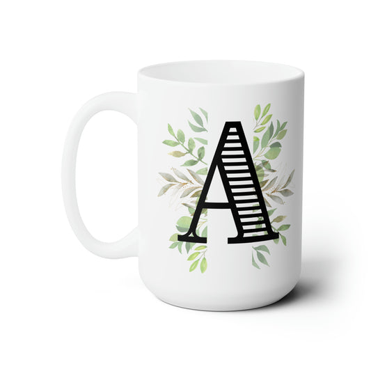 Initial Mug - A - 15oz