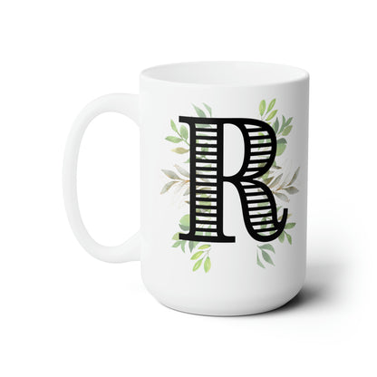 Initial Mug - R - 15oz