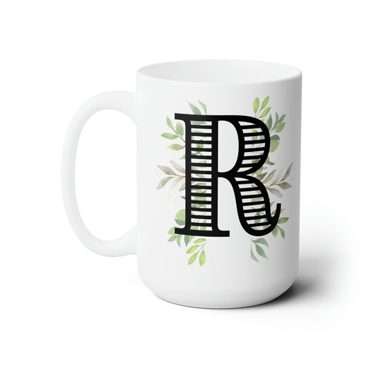 Initial Mug - R - 15oz