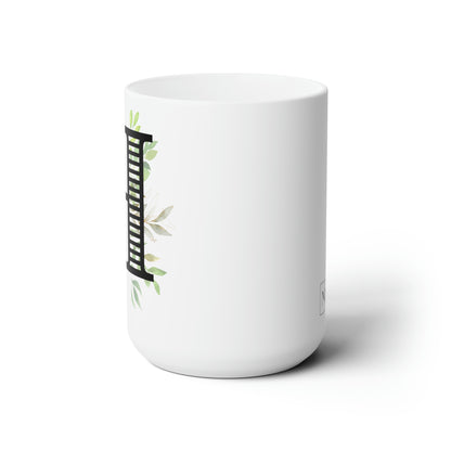 Initial Mug - H - 15oz