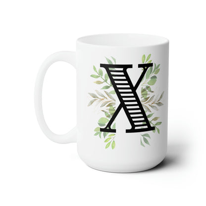 Initial Mug - X - 15oz