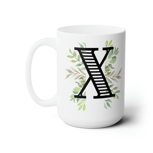 Initial Mug - X - 15oz