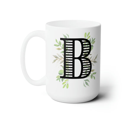 Initial Mug - B - 15oz