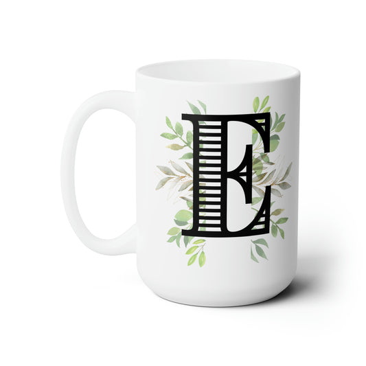 Initial Mug - E - 15oz