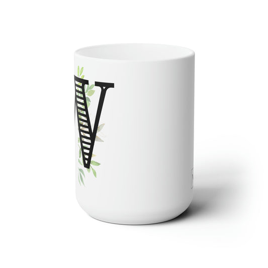 Initial Mug - W - 15oz