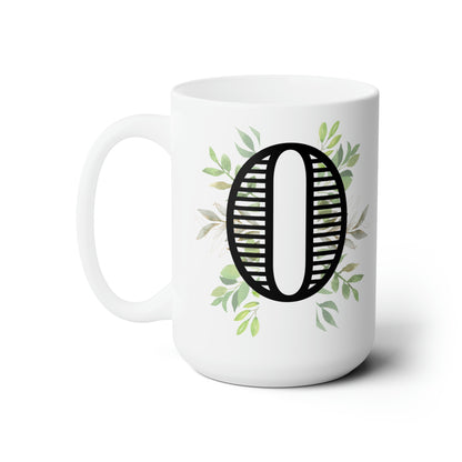 Initial Mug - O - 15oz