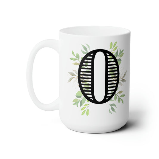 Initial Mug - O - 15oz