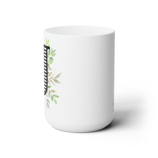 Initial Mug - J - 15oz