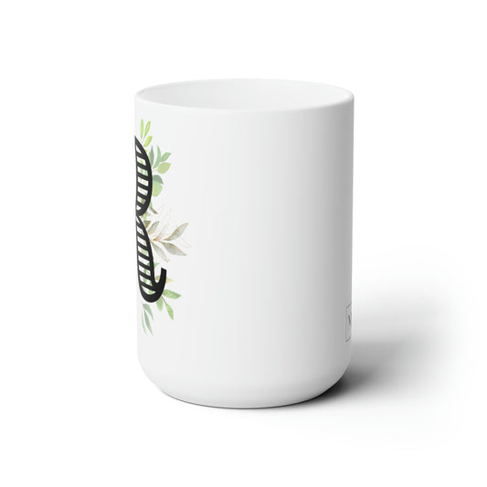 Initial Mug - R - 15oz