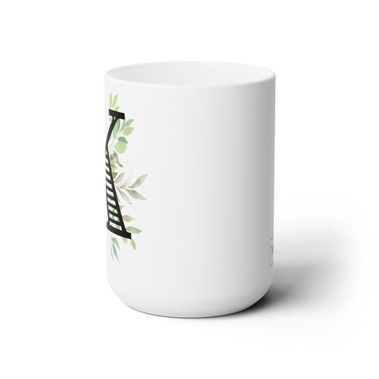Initial Mug - K - 15oz