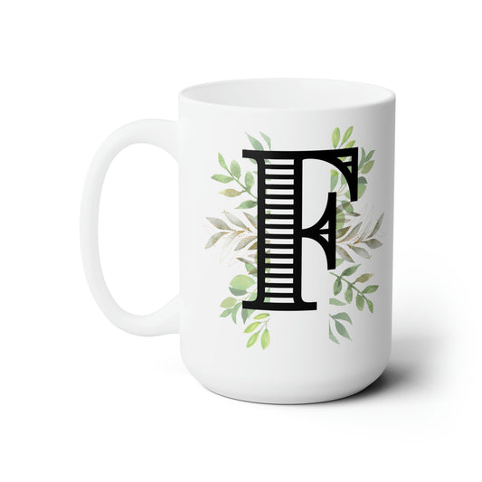 Initial Mug - F - 15oz
