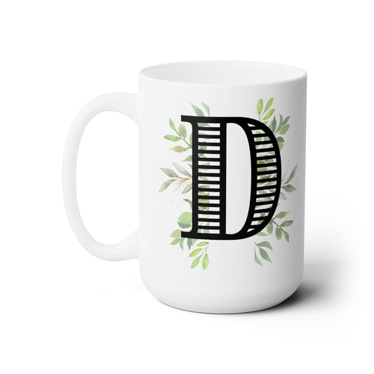 Initial Mug - D - 15oz